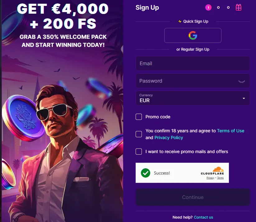 registration Roulettino online casino 